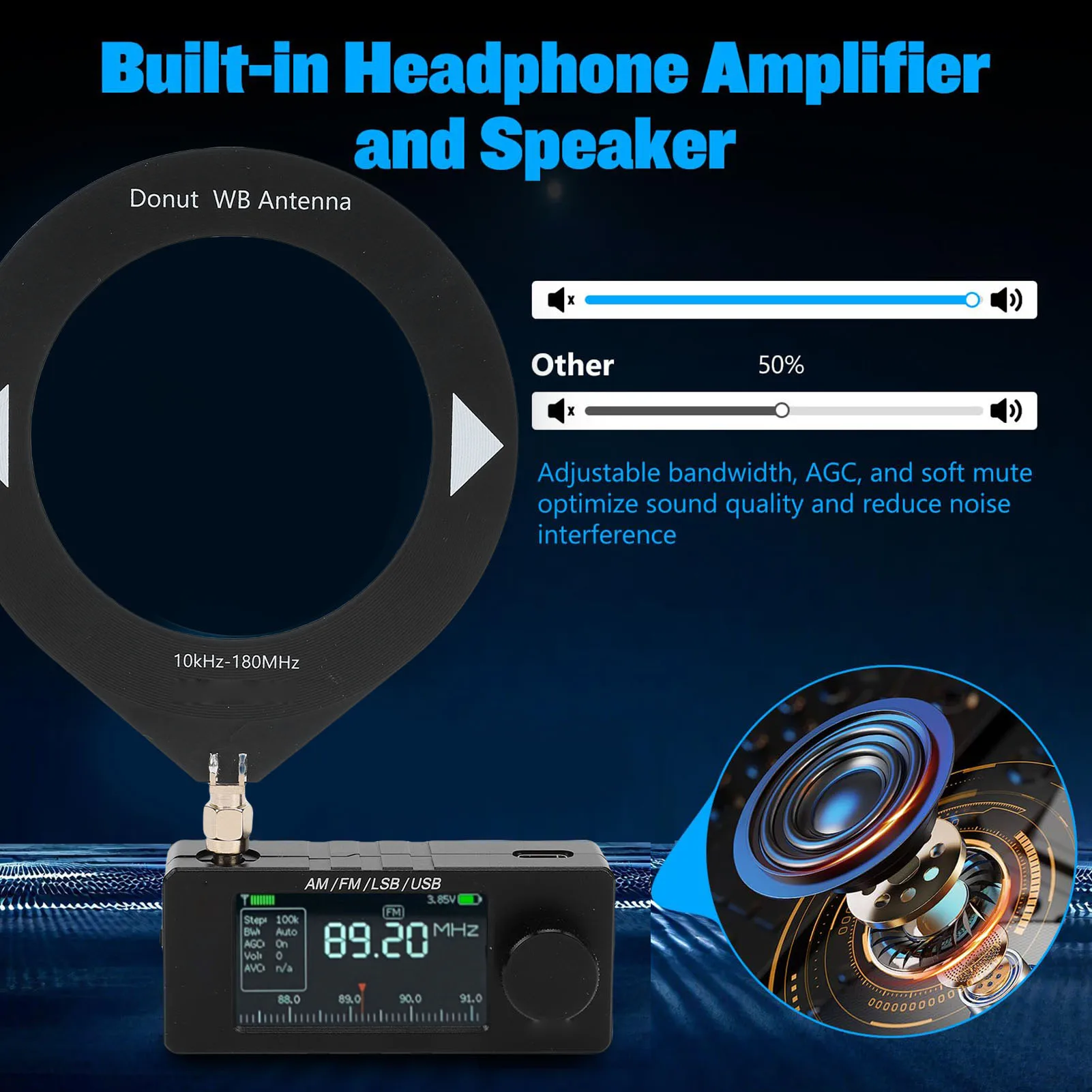 Mini Radio With 1.9…