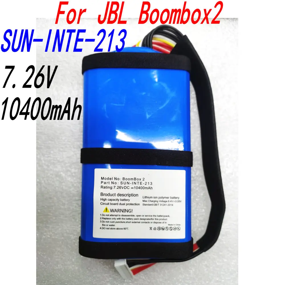 Boombox 2 Replacement Battery for JBL, Speaker, Bluetooth, Original, 10400mAh, SUN-INTE-213, Player