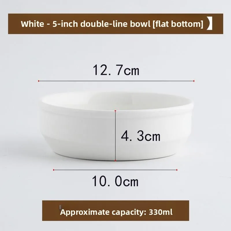 

Чаша из костяного фарфора для яиц, глубокая суповая миска с плоским дном, чаша для домашнего использования, чаша для овощей, чаша для приготовления на пару