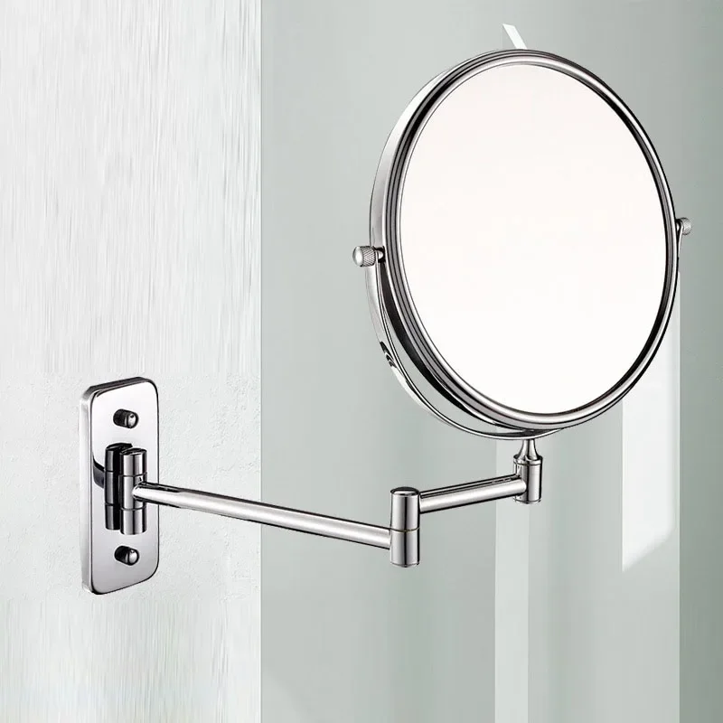 

3x Magnification Wall Mounted Cosmetic Mirror Bathroom Accessories Double-sided Folding Beauty Home Decor