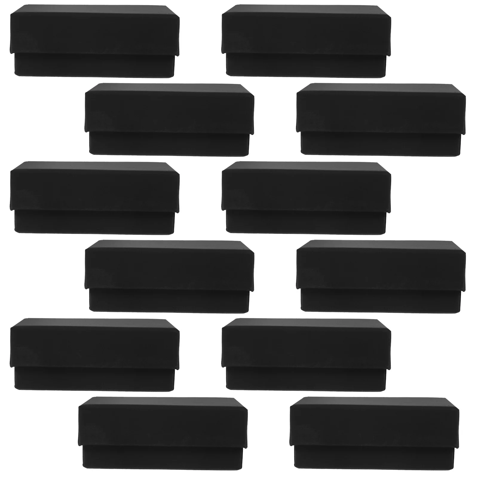 

12 шт., крафт-бумага, шкатулка для драгоценностей, упаковочные коробки, подарочные мини-колье для ожерелья, губка, пустая оптом