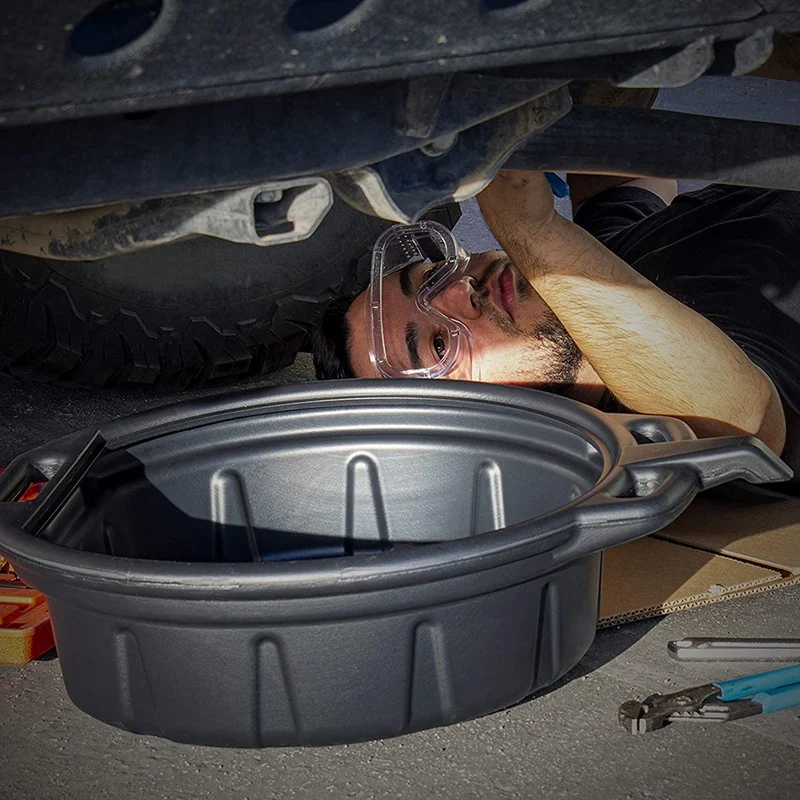 

10L Oil Drain Pan Wast Engine Oil Collector Tank Gearbox Oil Trip Tray For Repair Car Fuel Fluid Change Garage Tool