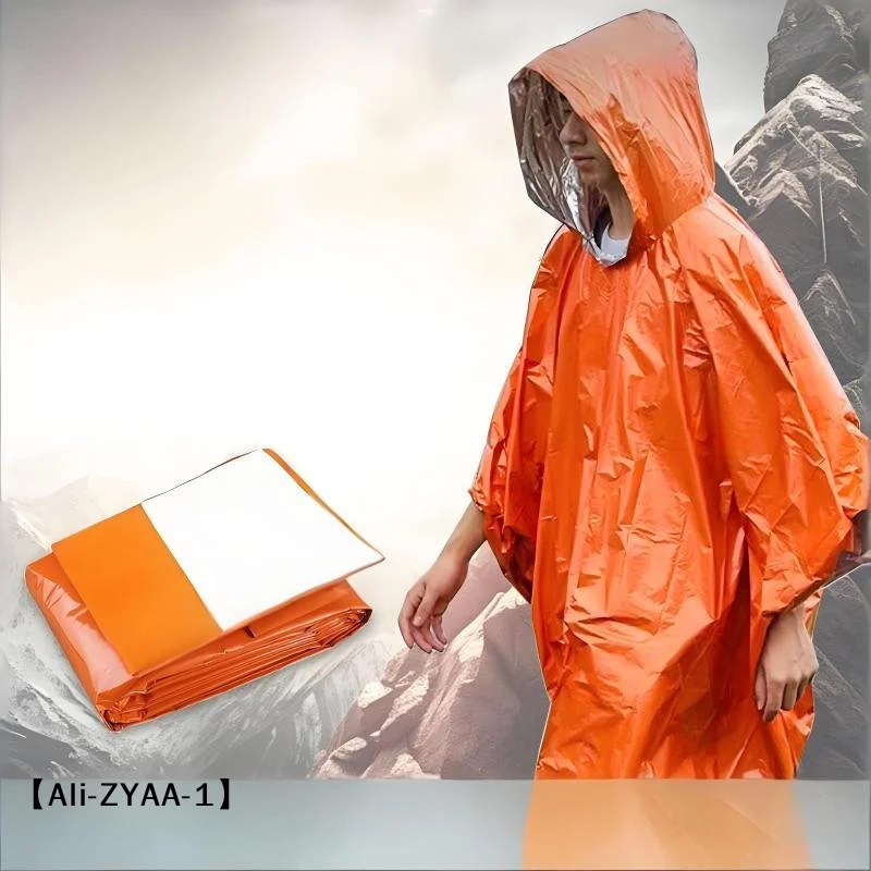 【A】Outdoor Emergency Insulation Raincoat Multifunctional First Aid Raincoat Rainproof And Cold Resistant Dual-purpose