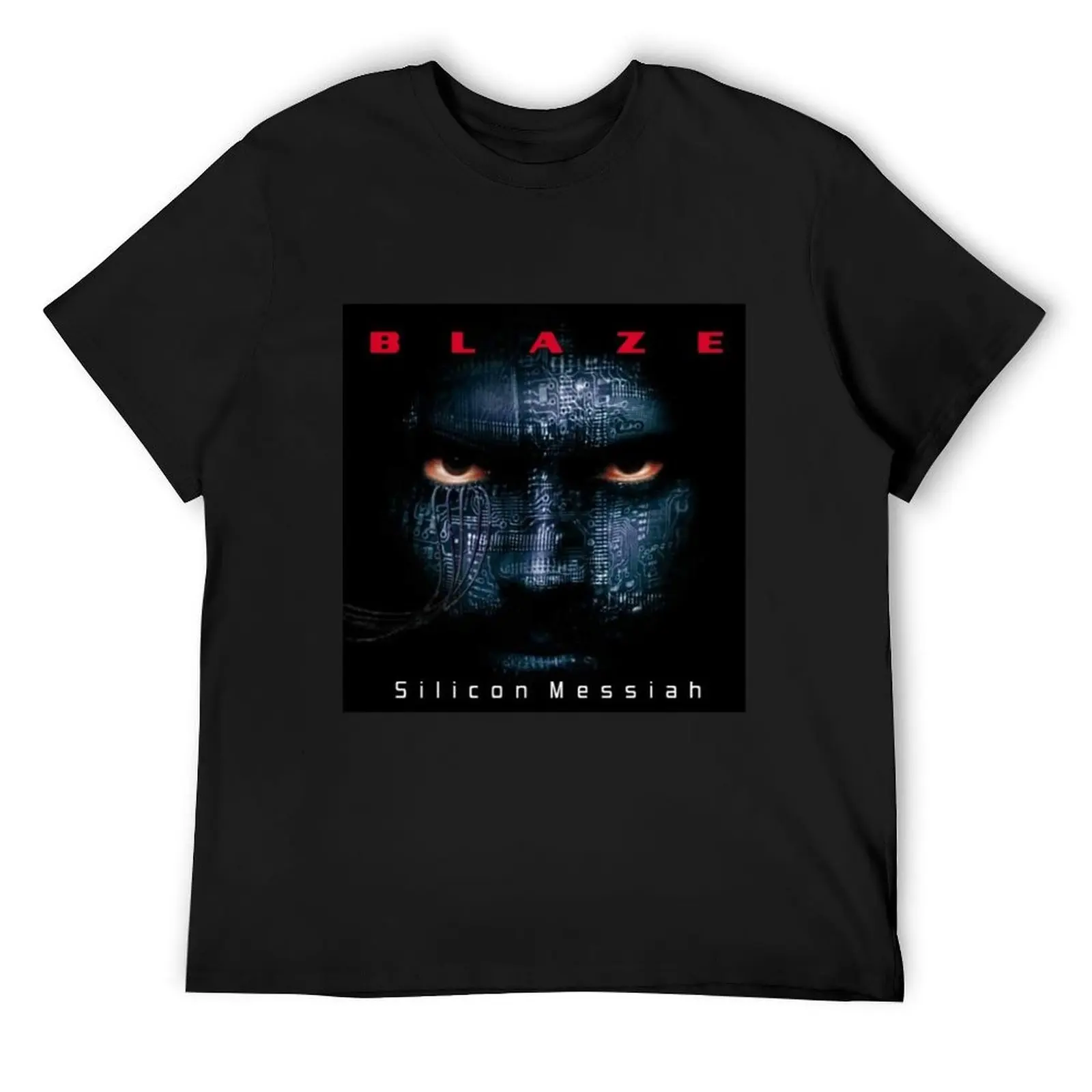 تي شيرت Blaze Bayley باللون الأزرق أرشيف ملابس الشارع قميص مخصص عتيق تي شيرت للرجال