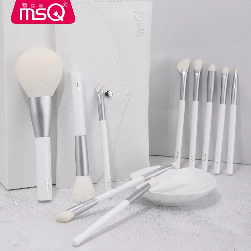 

MSQ/Meisikou 10 Piece Nuobel Makeup Set Soft Spot Concealer Powder Eye Shadow Brush Wool