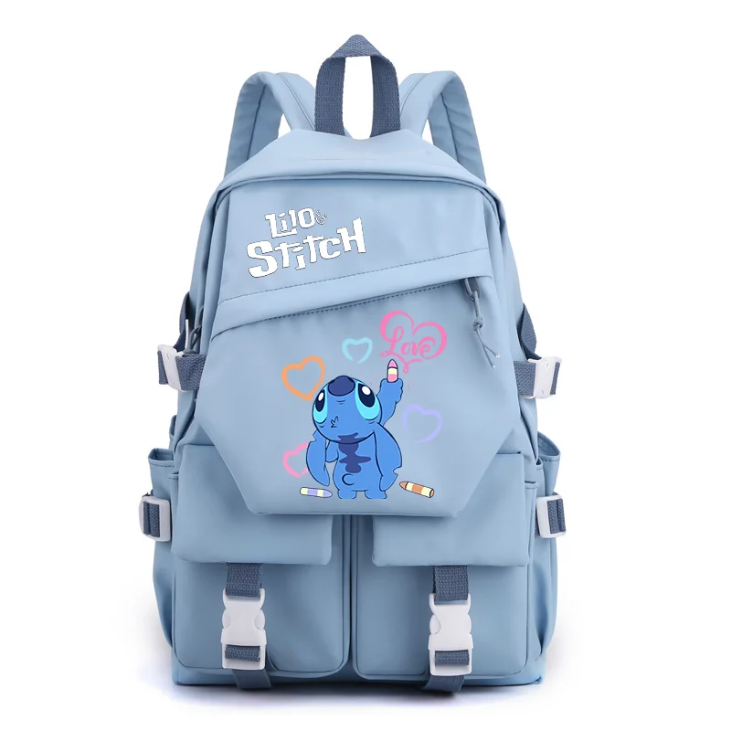 

Disney Lilo Stitch Boys Teenagers Travel Backpack Mochila Escolar Girls Kids School Book Bags Women Backpack