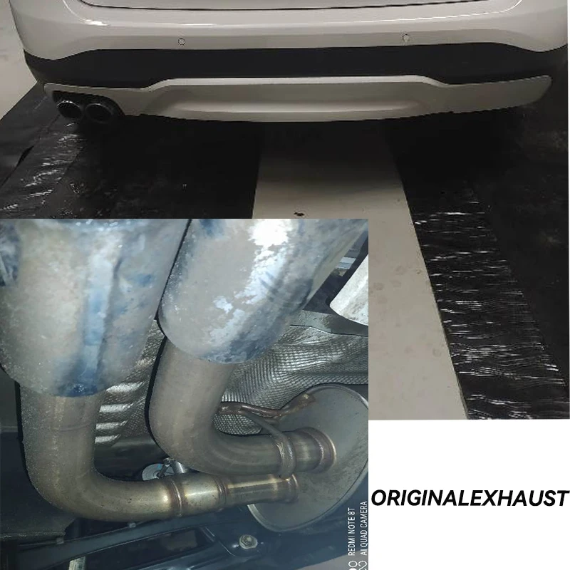 Stainless Steel Dual Car Exhaust Tip For BMW F25 X3 F26 X4 2011-2016 Up Quad Muffler Tips Tailpipe Exhaust System Nozzle Tuning