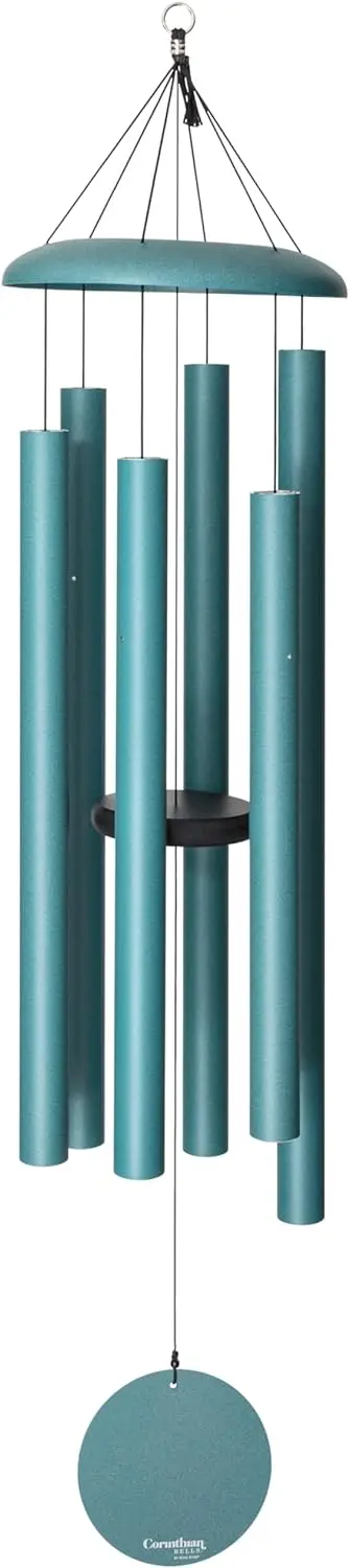 56 inch Patina Green Wind Chime for Patio, Backyard, Garden, and Outdoor Decor (Aluminum Chime) Made in The USA