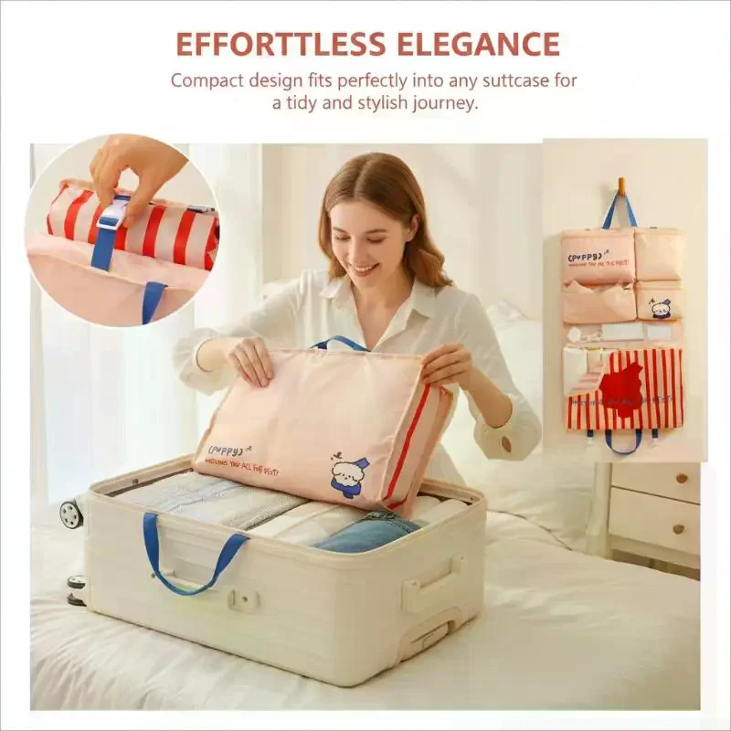 

Складная водонепроницаемая дорожная сумка-органайзер для экономии места в багаже и шкафу