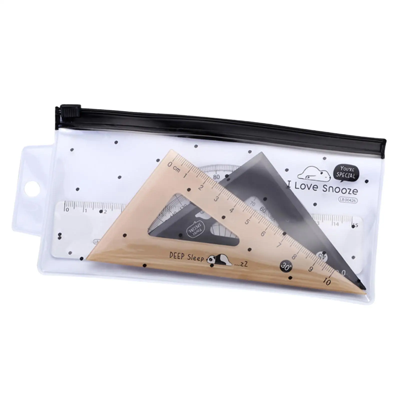 4x Geometry Math Ruler Measuring Tool Triangle Ruler Drafting Ruler Home