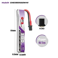 GNB 1S 380mAh 3.8V 60C 4.35V LiHV/ PH2.0/A30 connector suitable for Snapper6 URUAV UR65/UK65/US65/BetaFPV65 FPV