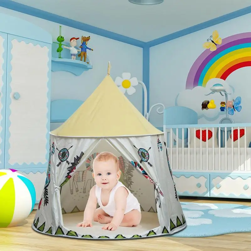 Tente d'intérieur pour enfants, château pour faire semblant de jouer, tentes pour enfants, maison de jeu pour garçons et filles, anniversaire pour bébés, intérieur et extérieur