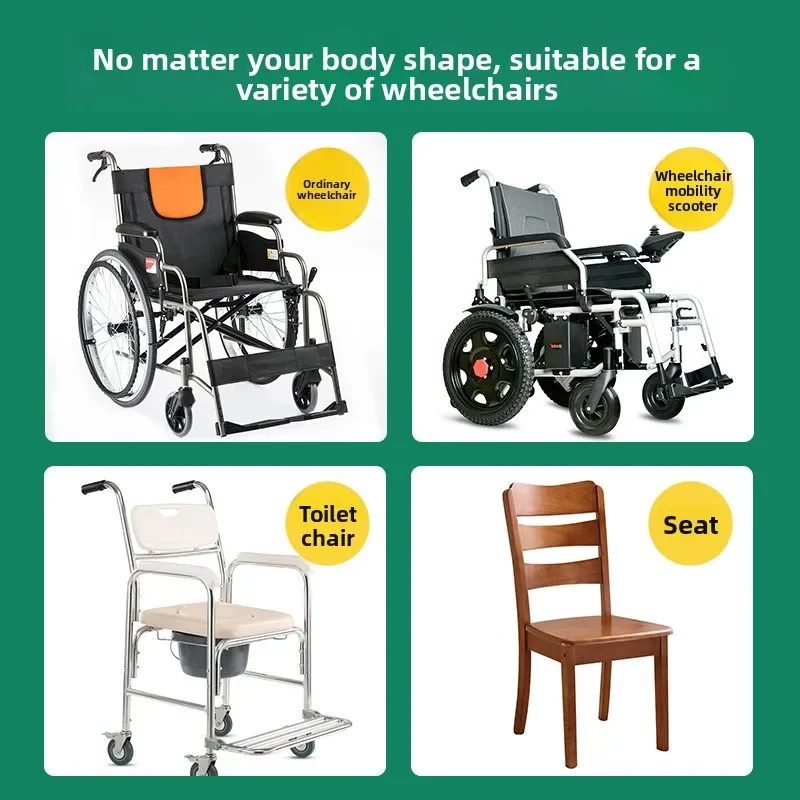 Wheelchair Safety Harness - Anti-Slip & Fall Prevention for Dementia Patients, Adjustable Posture Support Belt