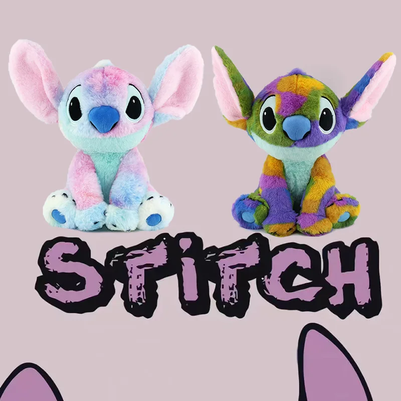 

Free Shipping Sitting Height 30cm Lilo And Stitch Stuffed Animal Soft Doll Cute Colorful Stitch Plush Toy Children Birthday Gift