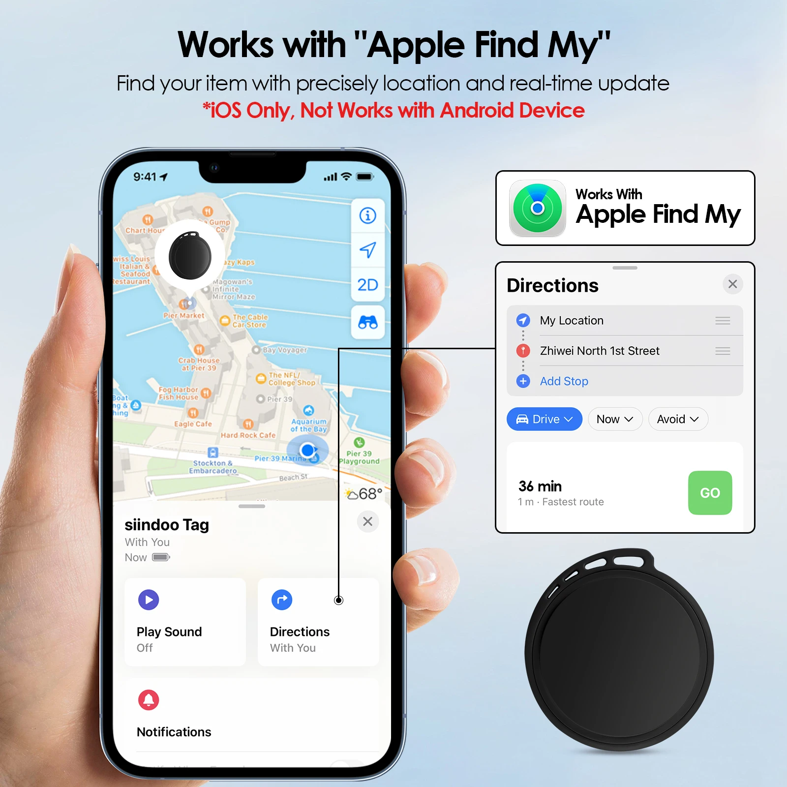 Mini GPS Tracker Anti-Lost Device Real-Time Tracking for Kids Pets Car Wallet Luggage
