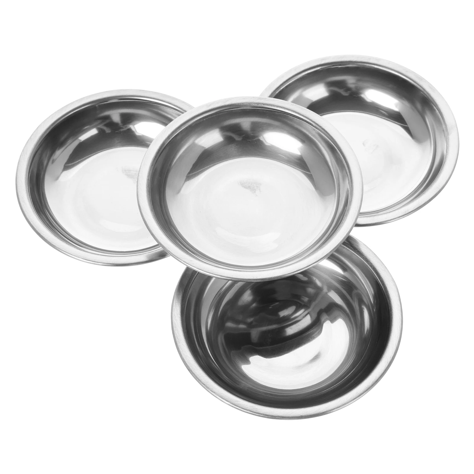 

4pcs Stainless Steel Weighing Pans Jewelry Trays Rhinestones Small Items Precision Digital Trinket Scale Pan Replacement