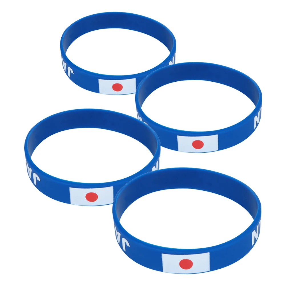 

Silicone Wristb Event Bracelets Custom Flag Adjustable Size National Team Souvenirs Football Country