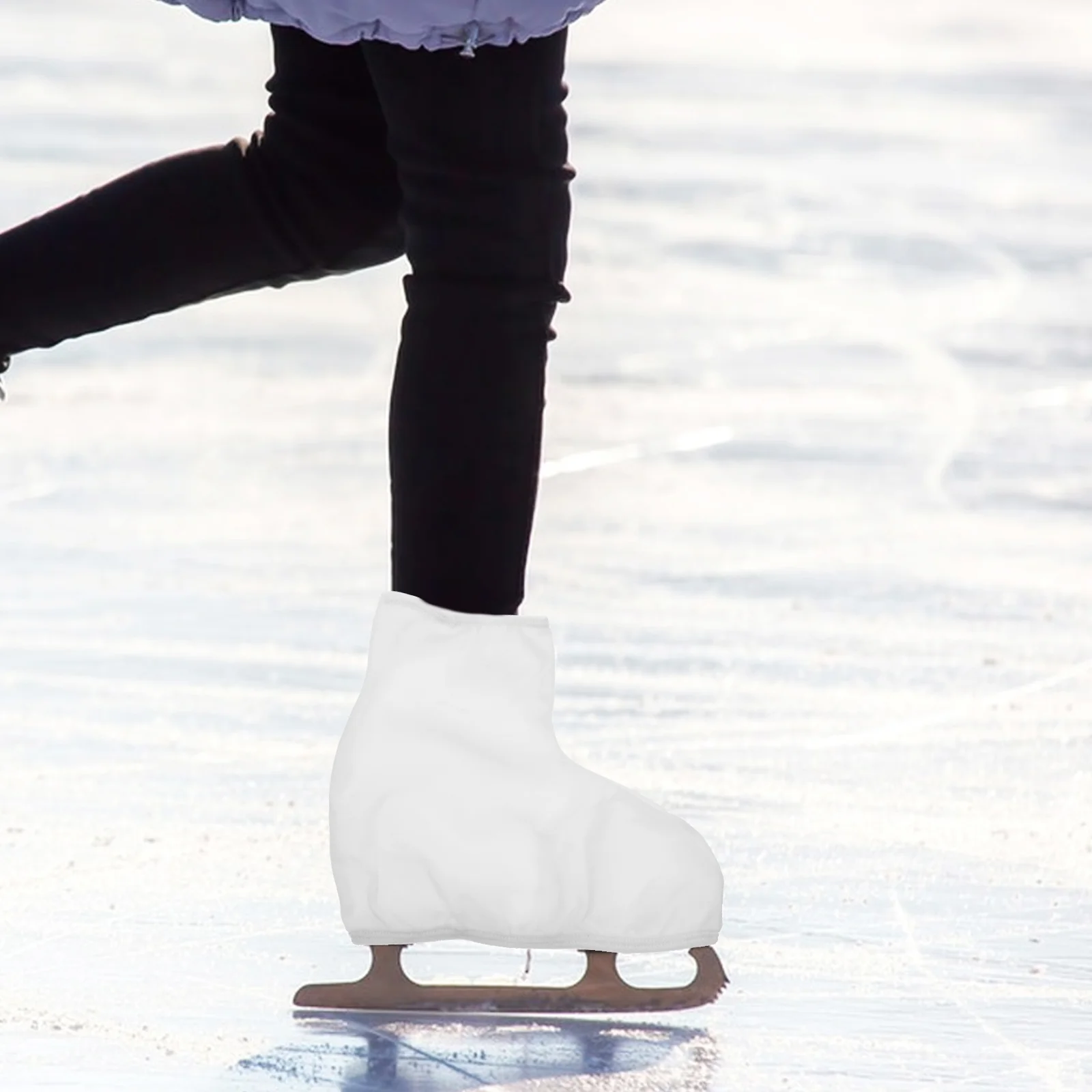 Cubiertas para patines, figura de hoja, bota, cinta de Hockey, Protector de zapatos, patinaje elástico, manga antiarañazos para mujer