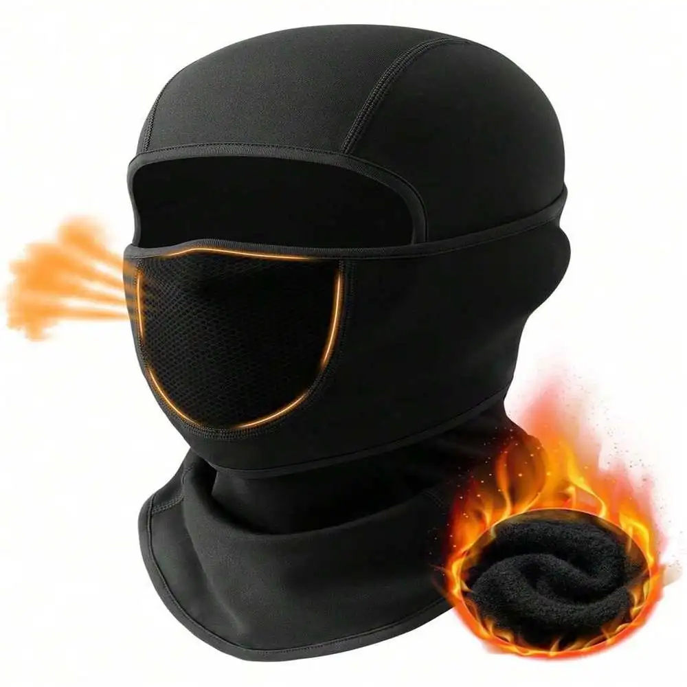 

1pc/2pcs Unisex Autumn/Winter Cycling Balaclava, Outdoor Motorcycle Full Face Mask Neck Warmer, Suitable For Daily Use And