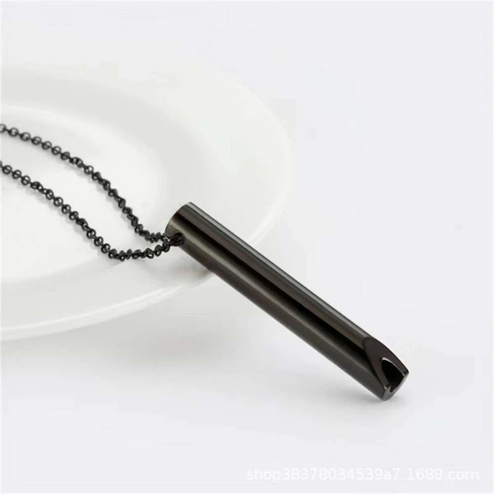 Titanium Steel Not Fade Necklace Bracelet Female Rectangular Banboo pendant Zircon Clavicle Chain Plated  Simple 2Pcs/Set Jewelr image 5