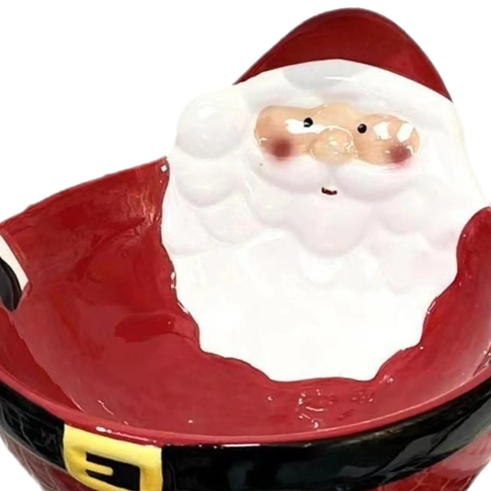 Christmas Santa Claus Bowl Desktop Decoration Party Entrance Storage Family Gatherings Decorative Table Creative Present Ceramic