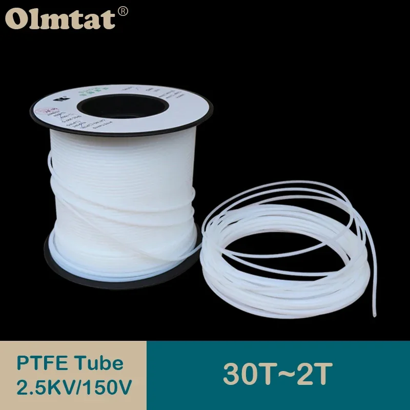 

30T-2T PTFE Tube F46 Insulated Capillary Heat Protector Transmit Hose Rigid Temperature Corrosion Resistance 2.5KV 300V 1M