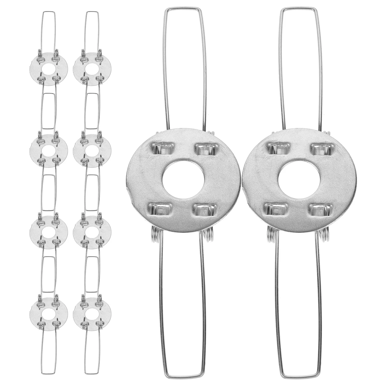 10 Pcs Lampshade Spring Clips Galvanized Iron DIY Holder Shade Adapter Fixes Pendant Light Parts Engineering Lamp Fixators