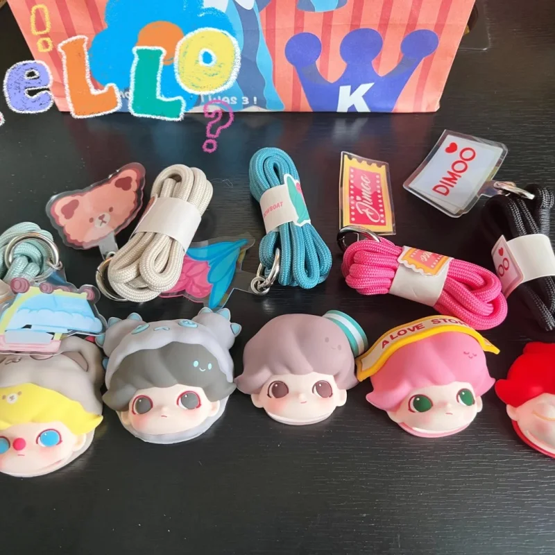 Echte Blinde Doos Dimoo Date Day Serie Lanyard Hang Hangers Kawaii Dimoo Tas Hanger Mystery Box Schattige Telefoon Decoratie Speelgoed