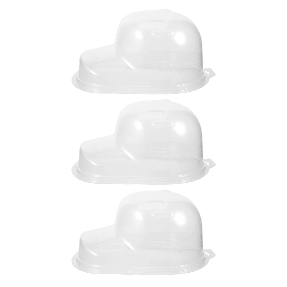 

3pcs Baseball Cap Storage Box Clear Hat Display Case Travel Plastic Cap Holder Rack Home Hat Organizer Shaper Stand Holder Rack