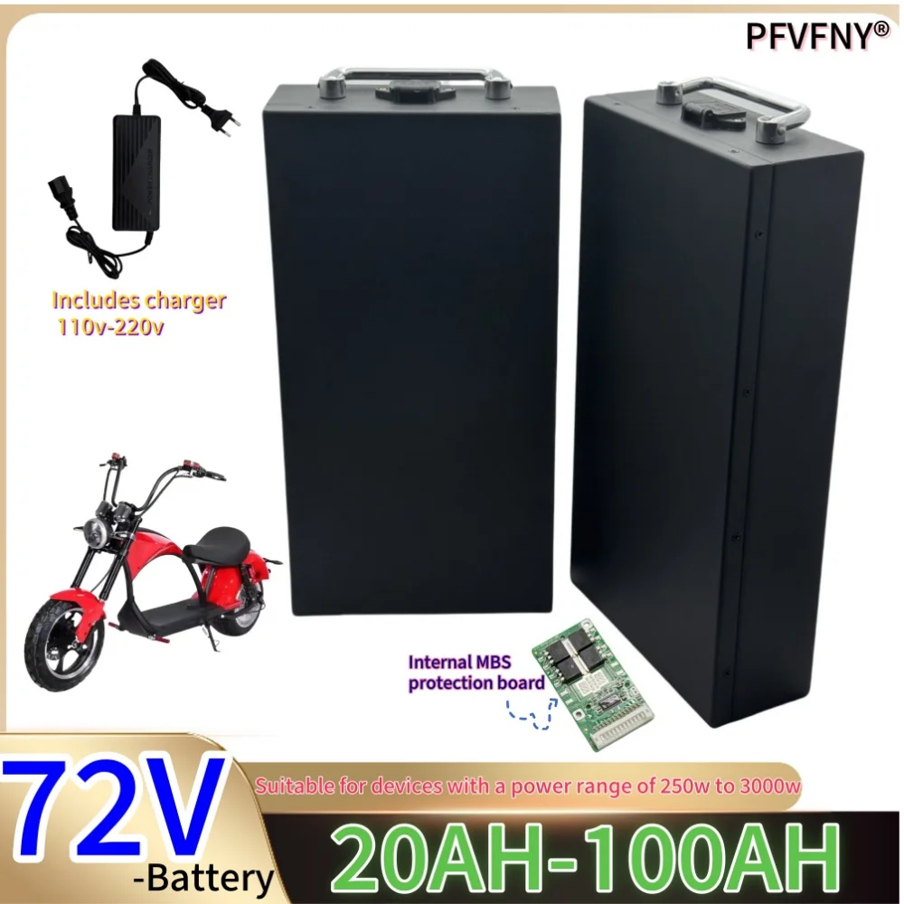 

Air fast transportation New Full Capacity Power 18650 Lithium Battery 72V 20ah-100ah Lithium Battery Pack Suitable for 250-3000W