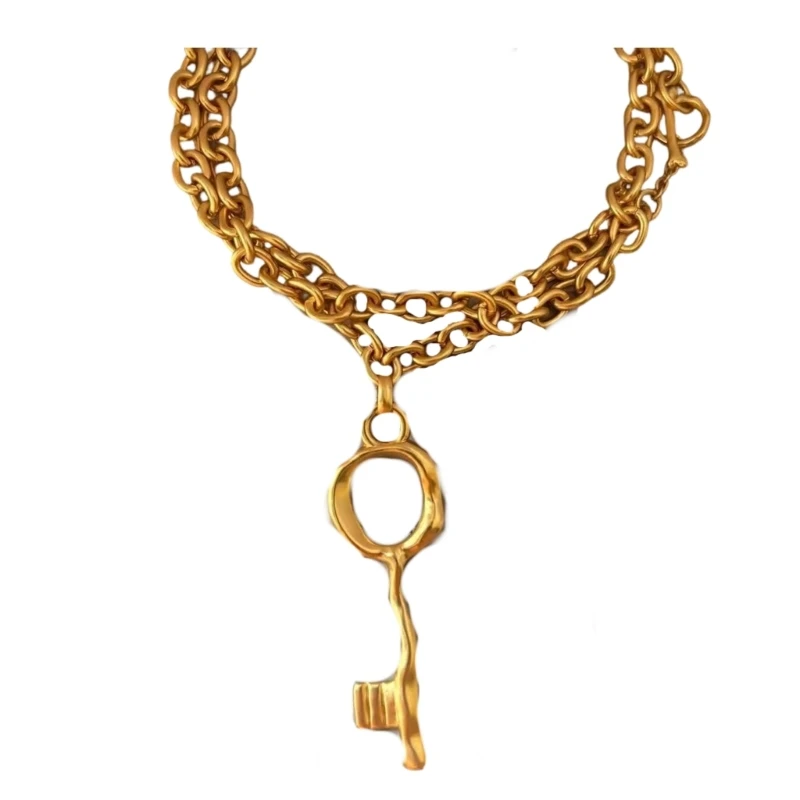 340D Elegant French Couple Necklace Symbol Love Neck Jewelry Gift for Anniversary