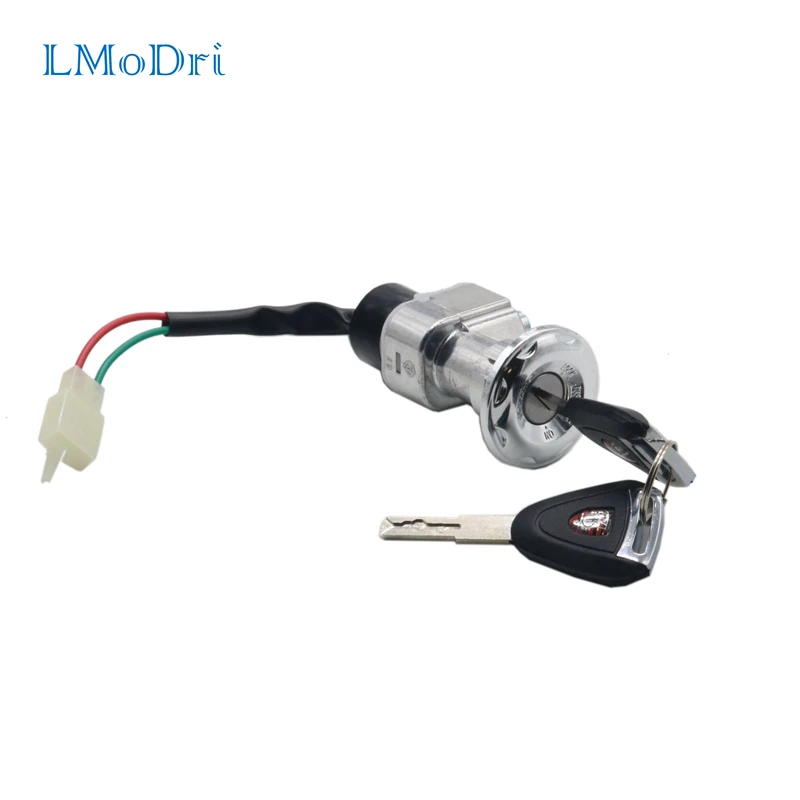 LMoDri Motorcycle Ignition Key Motorbike Ignition Switch Electric Bike Scooter E-bike Electric Lock With 2 Keys