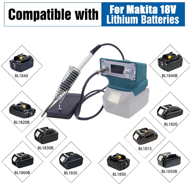 Electric Tool Wireless Portable Electric Soldering Iron Household Electric Welding Machine For Makita 18V BL1830 Li-ion Battery