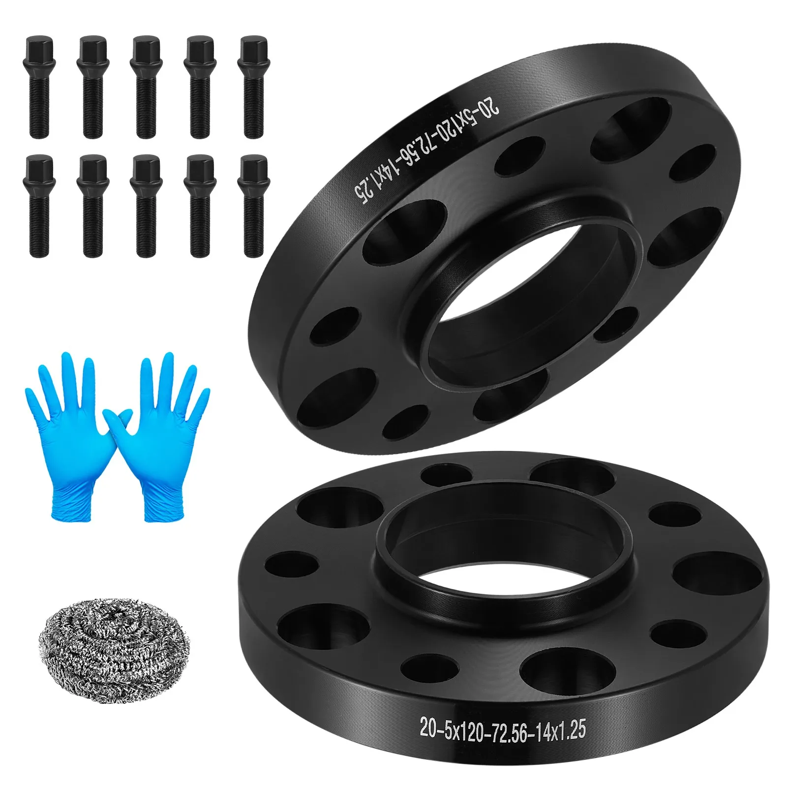 2PCS 20mm 5x120 Wheel Spacers HubCentric 14x1.25 For 2016 BMW 120i