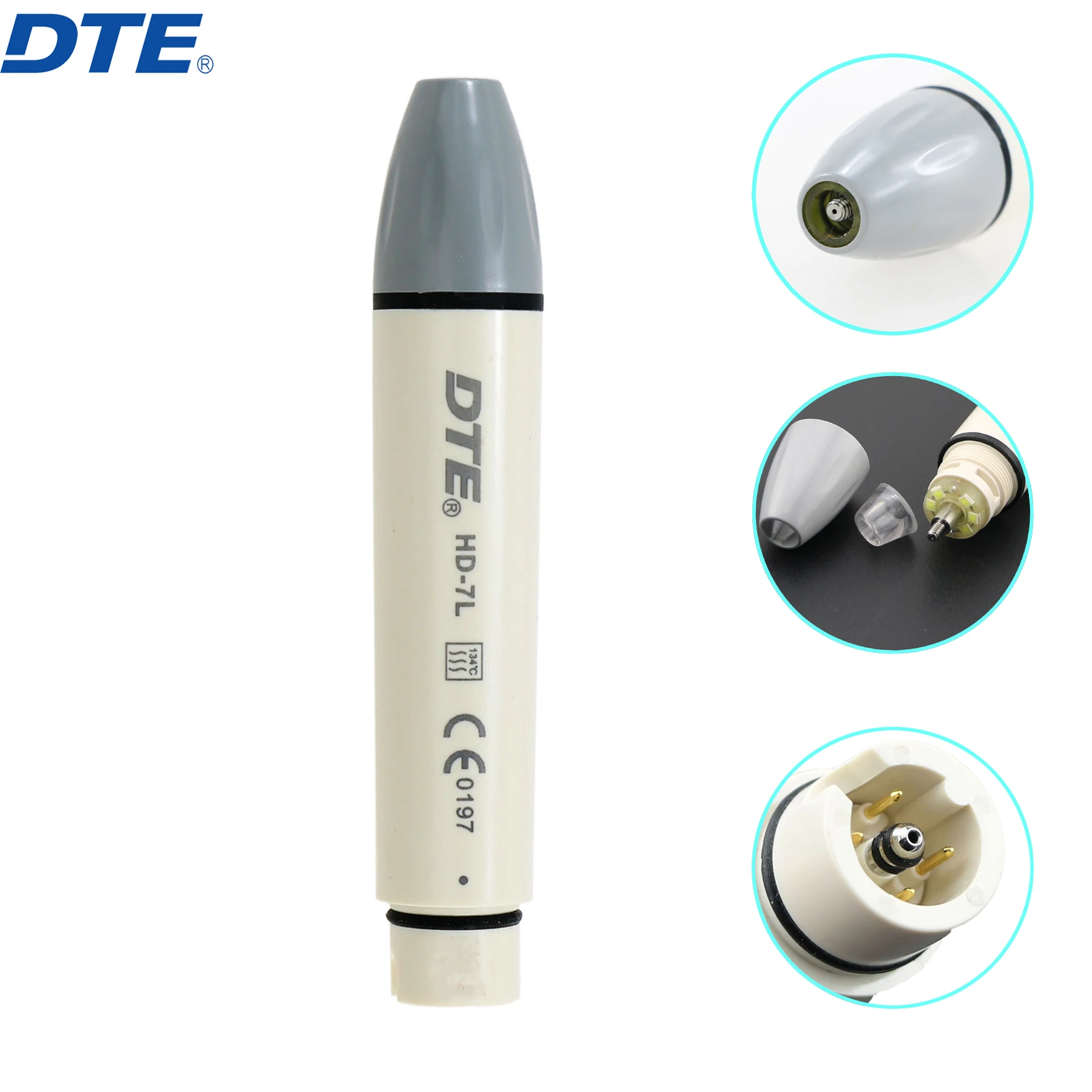 Woodpecker DTE Dental Ultrasonic Scaler Handpiece With LED Light HD7L Dentistry Accessories Scaler Handle Fit SATELEC NSK