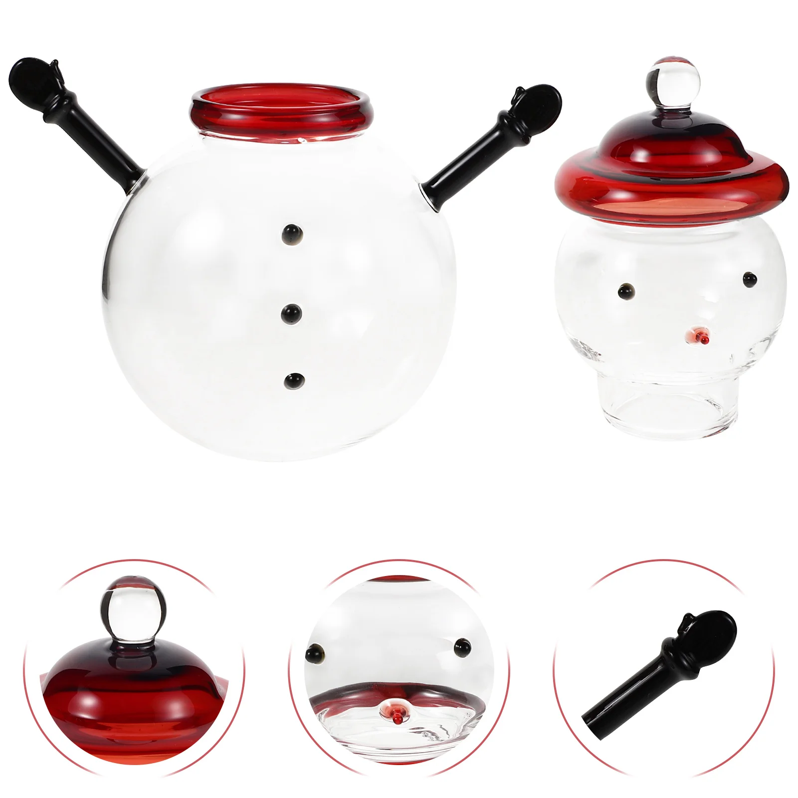 

Candy Storage Display Cute Sugar Container Decorative Cans Jar Glass Jars with Lids