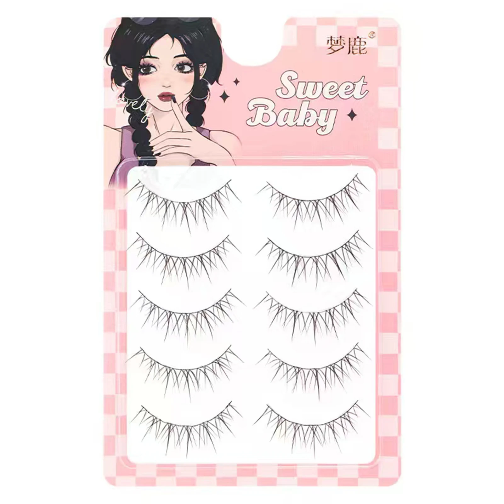 Full strips manga False Eyelashes Black Band Natural Wispy Strip Lashes Easy To Apply For Beginners Photogenic Eyes makeups