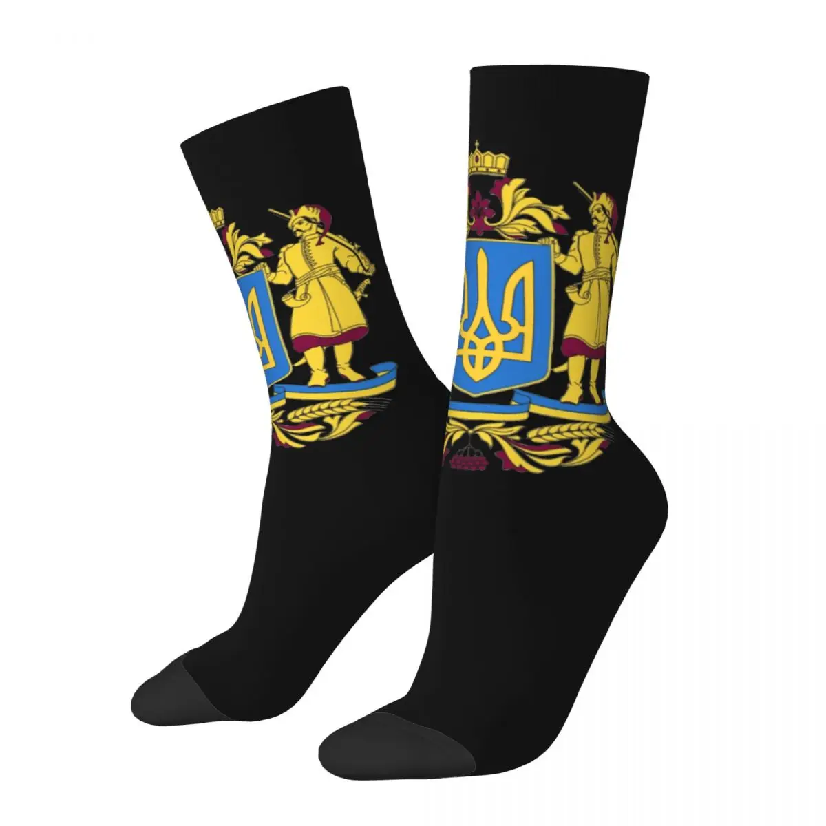 Autumn Winter Fashion Unisex Ukraine Flag Socks Ukrainian Non-slip Basketball Socks