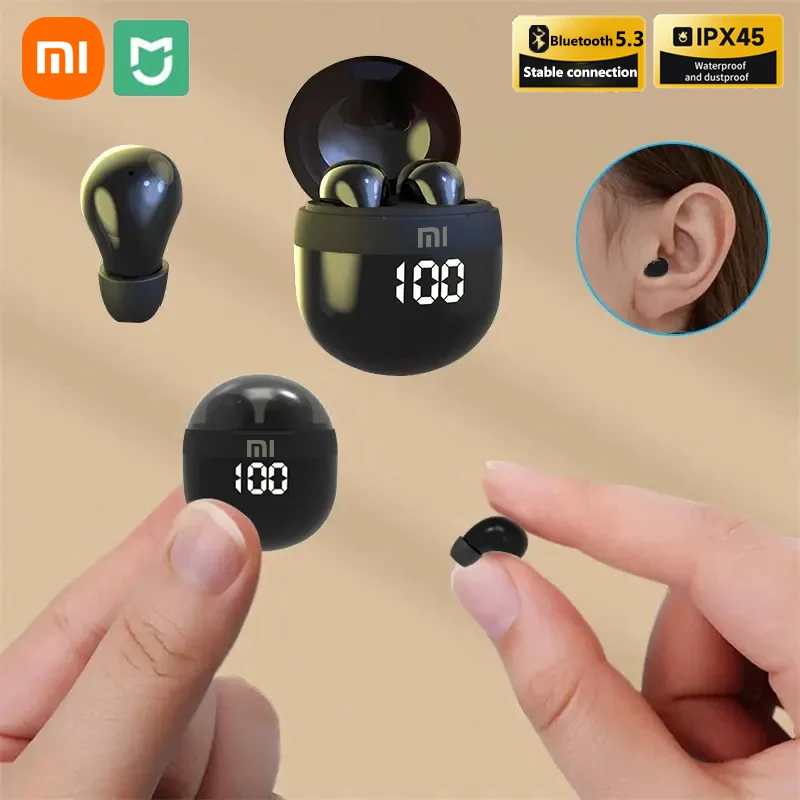 Xiaomi SK18 Mini Wireless Bluetooth Earphones Sleep Headset With Mic Noise Reduction Heavy Bass Earbuds For Phone And Xiaomi