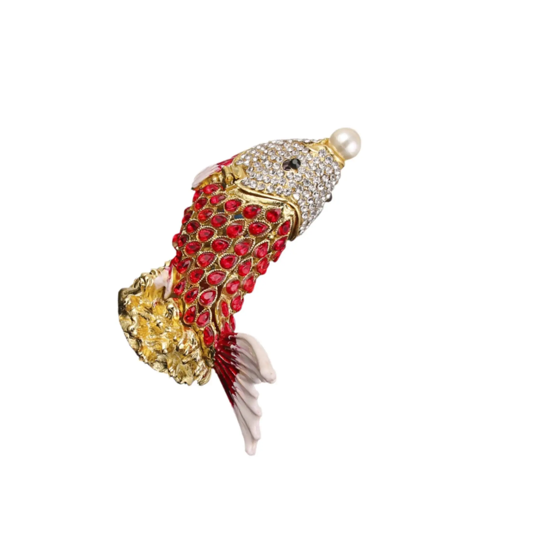 

Chinese Feng Shui Fish Statue Alloy Koi Sculpture for Home Entrance New Year