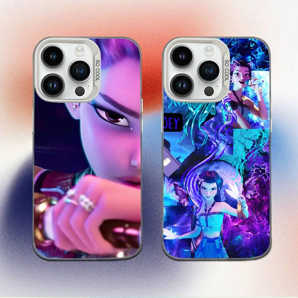 

Golden KPop D-Demon H-Hunters Cat Phone Case For iPhone 16,15,14,13,12,11,Mini,Pro,E,MAX White Candy Matte Shockproof Cover