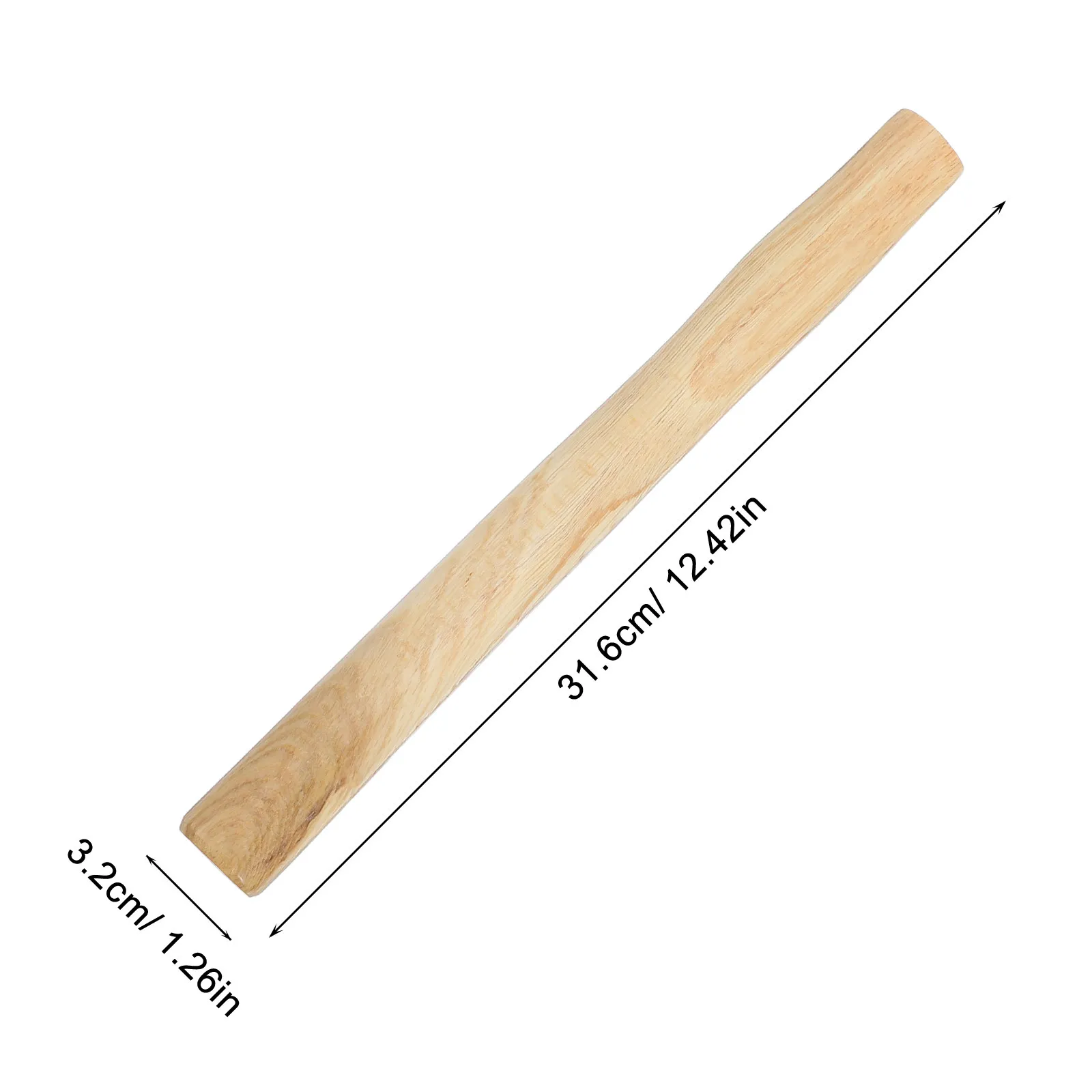 Heavy Duty Wooden Hammer Handle Replacement Long Smooth Hardwood for Firewood Cutting Outdoor Camping Woodworking