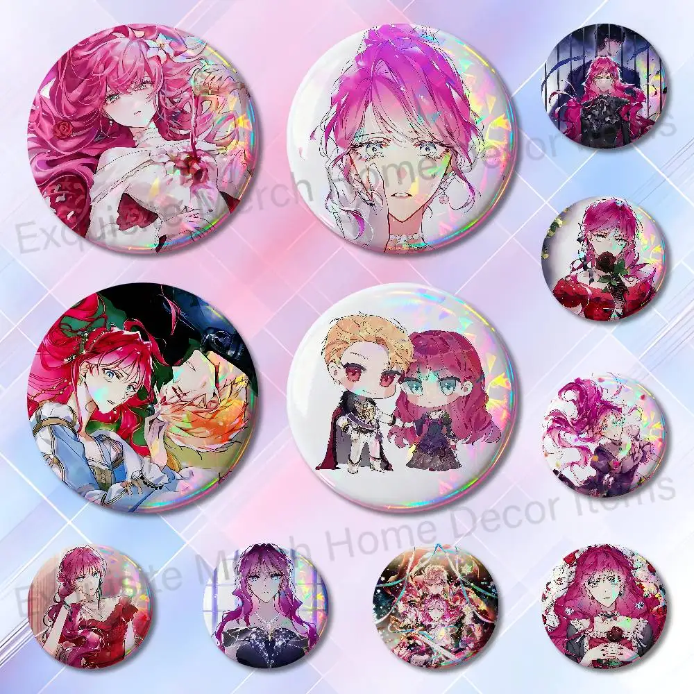 V-Villains Are D-Destined to Die Penelope Eckart Enamel Pin Tinplate Round Brooch Cosplay Nijigen Otaku Culture Badges 32mm 25mm