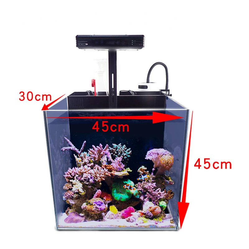 Glass Aquarium 3 in 1 Transparent Glass Air Pump and Accessories 200ml Stock