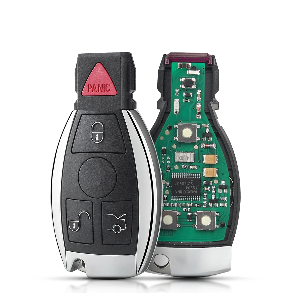 KEYYOU Smart Remote-Auto Schlüssel Für Mercedes Benz Jahr 2000 + Unterstützt Original NEC und BGA 315MHz Oder 433,92 MHz 2/3/4 Tasten