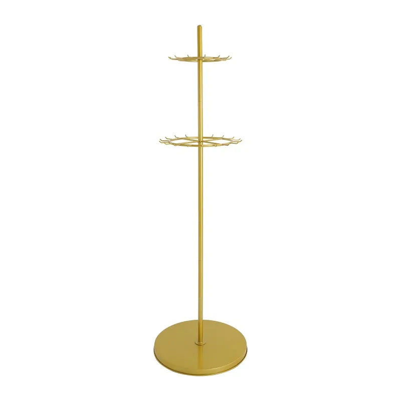 White/Black/Gold Belt Display Shelf Floor Standing Tie Rack Metal Scarf Organizerfor Boutique Clothing Store Home