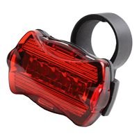 Weather resistant Bike Bicycle Cycling 5 LED Night Safety Flashing Rear Tail Light Lamp Designed for Outdoor Performance