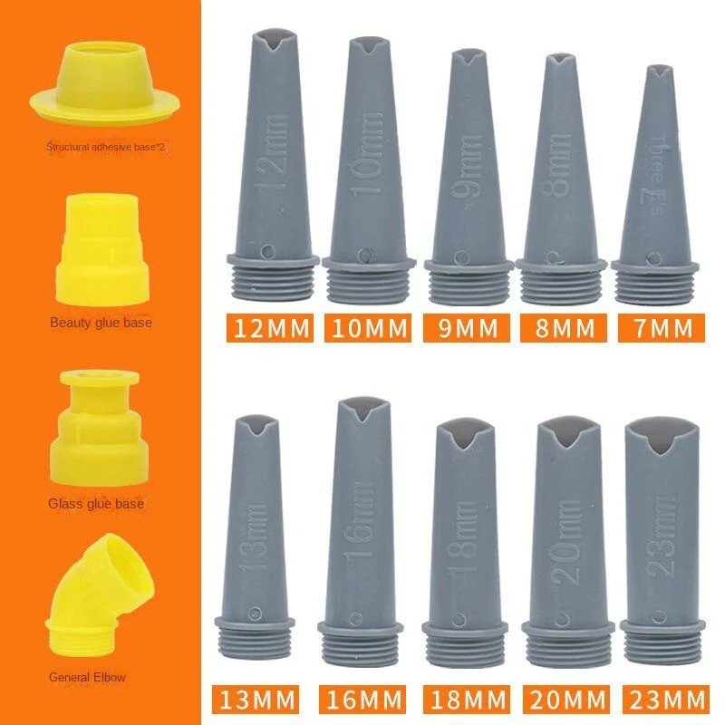 

V-образная насадка для клеевого пистолета, аксессуар для клеевого пистолета с V-образным отверстием, насадка для красивых швов