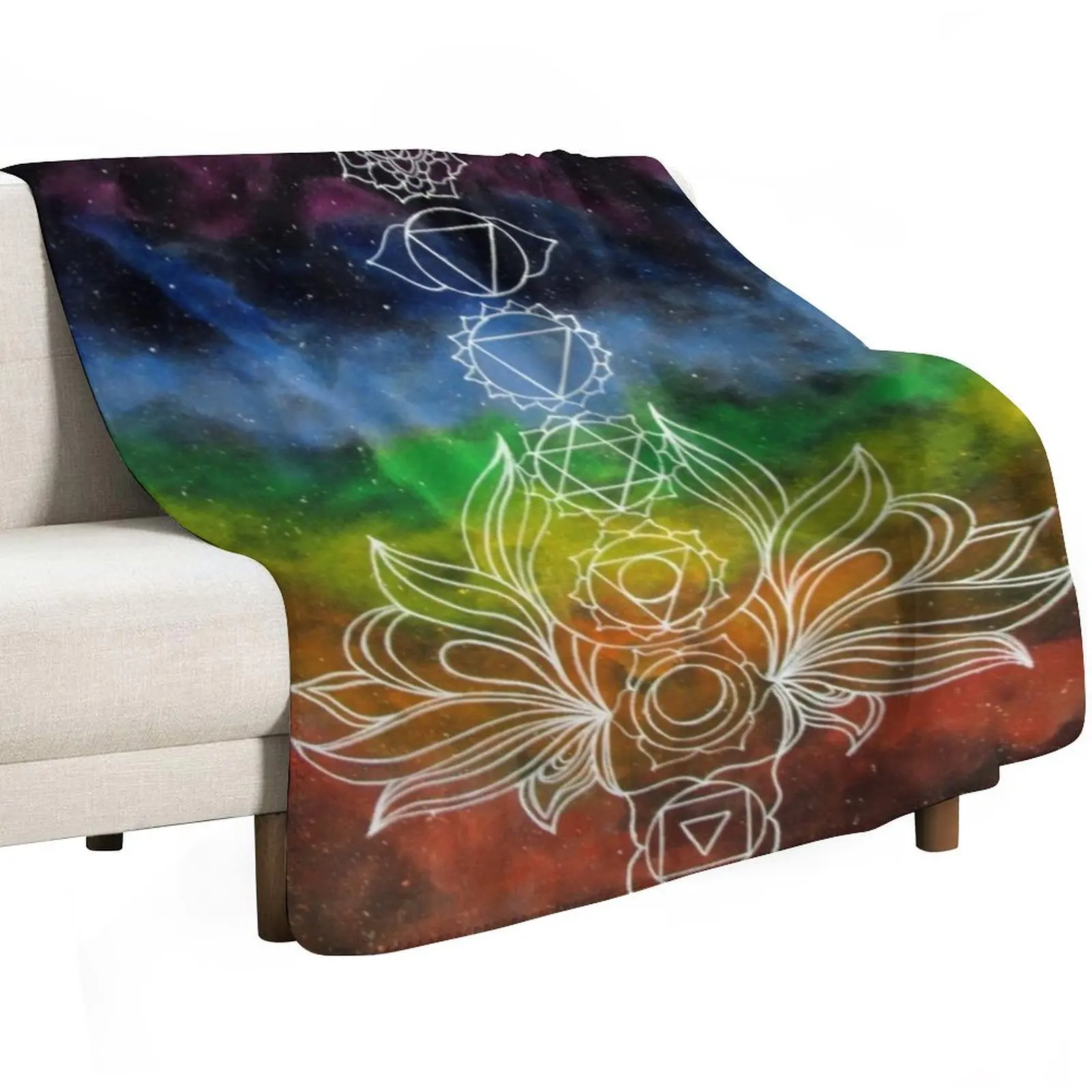 Chakras Throw Blanket Summer Weighted funny gift Tourist For Baby Softest Blankets