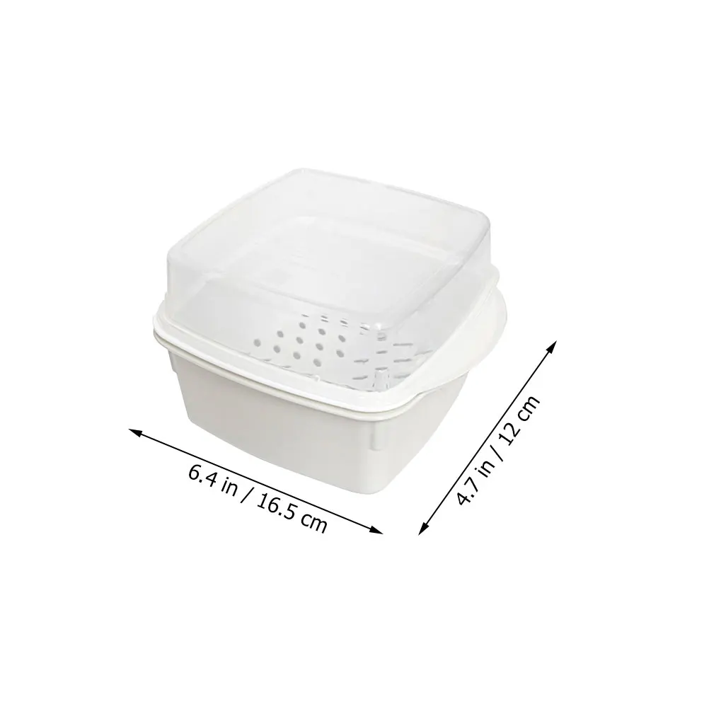 Microwave Vegetable Steamer Box Double Layer Plastic Steamer Kitchen Steaming Case With Lid for Cooking Supply Daily Use